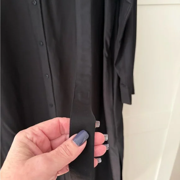 Old Navy Black Maxi ShirtDress, XL - Picture 6 of 14